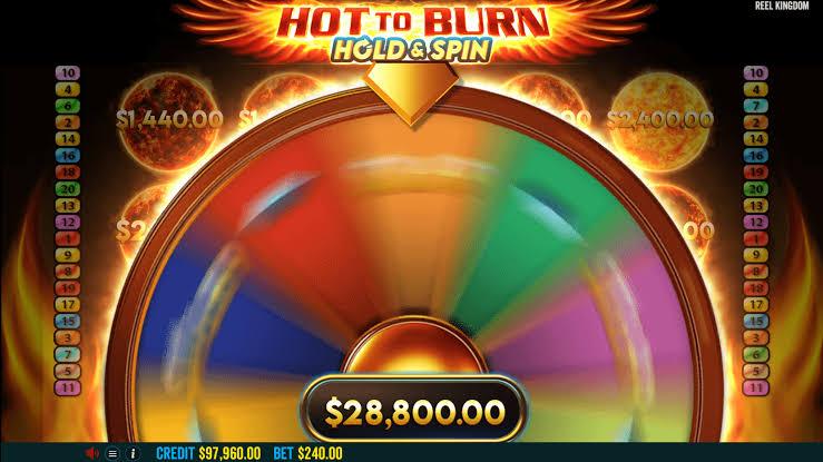 Review Permainan Slot Hot to Burn Hold & Spin